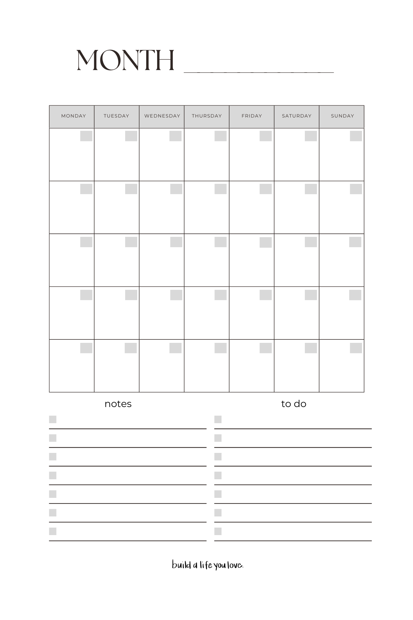 Build A Life You Love Quarterly Planner (PDF Download) | With Mrs. B.