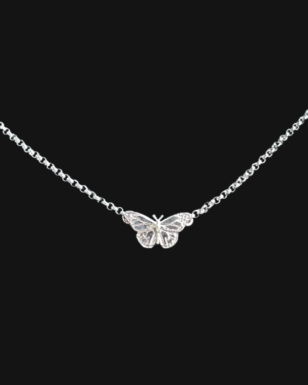 Transformation Butterfly Necklace (silver)